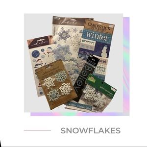 Snowflake Sticker Bundle for Scrapbooking & Paper Crafts